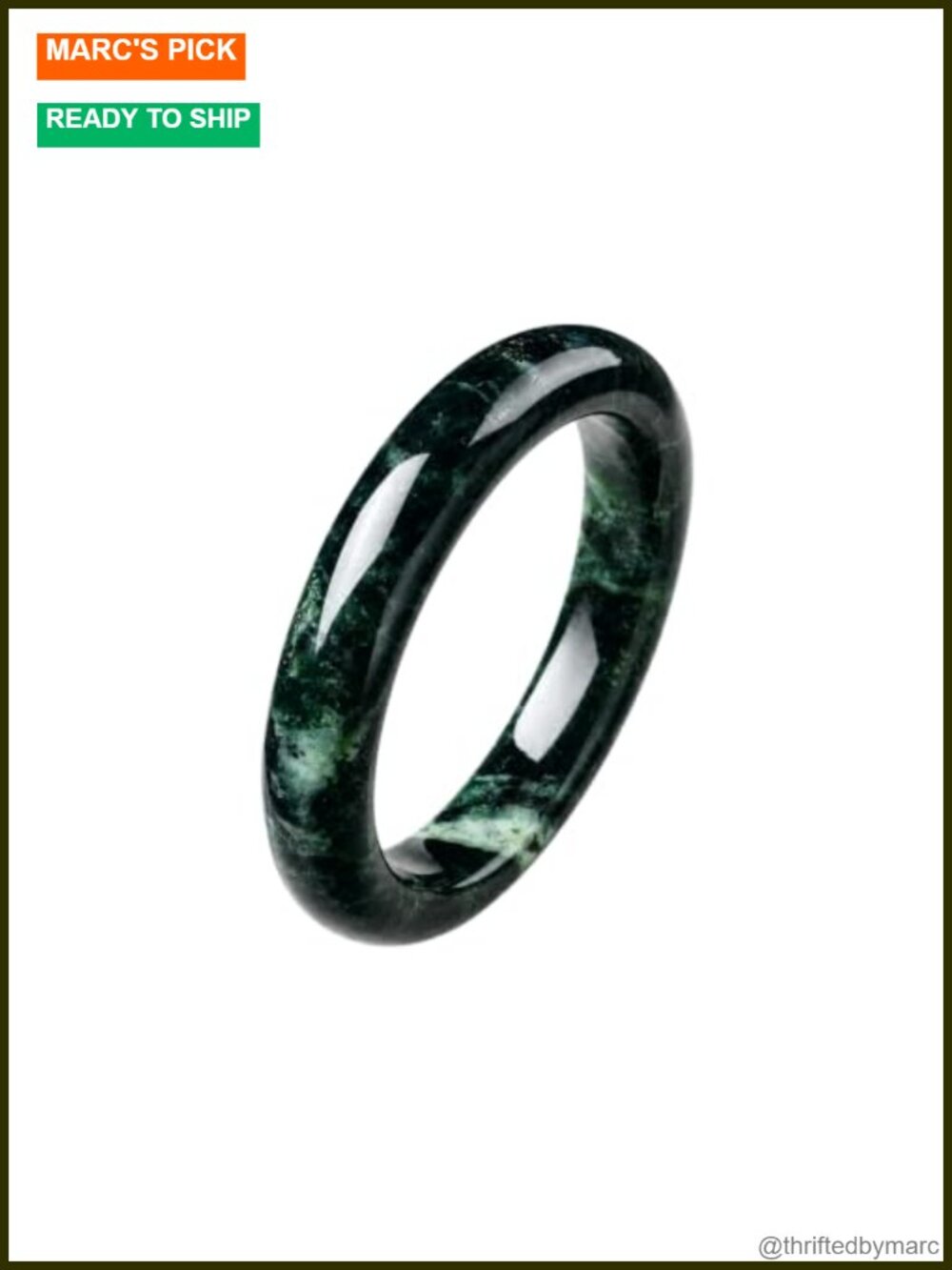 Natural Jade Bangle Bracelet Polished Stone Jewelry Gift for Women